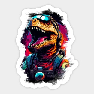 Dinosaurs In Space, Rex Cosmo Explorer. Sticker